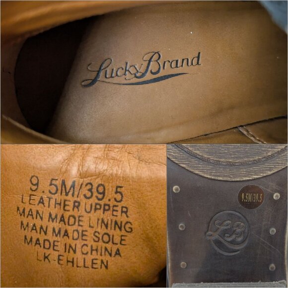 Lucky Brand Ehllen Booties Womens Black Leather Ankle Boots Size 9.5 M - Picture 11 of 11